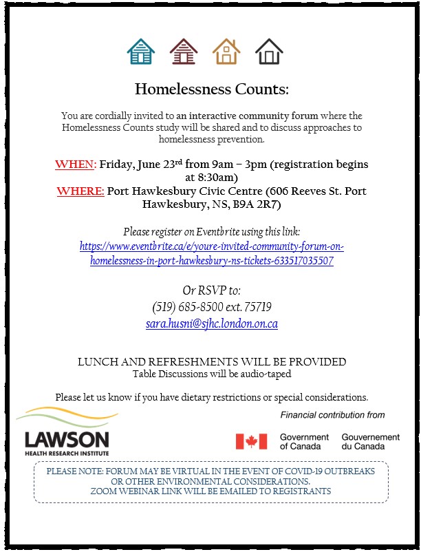 Homelessness Counts – Friday June 23 , 2023 – 9am